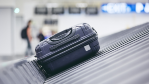 Baggage on Airport Conveyor